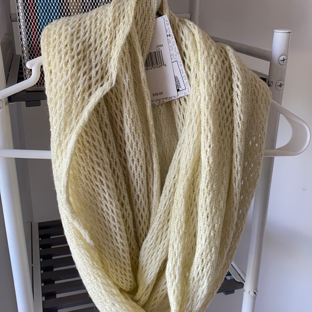 Eggshell infinity scarf